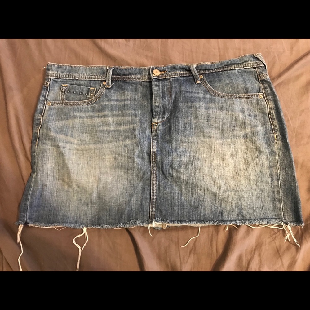 Old Navy Cutoff Denim Skirt, 16